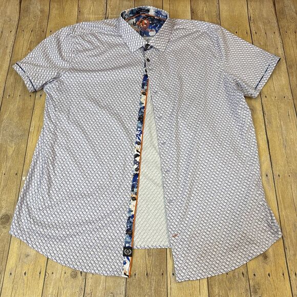 Au Noir Shirt Mens Short Sleeve Size 7 XXXL 3XL - Picture 3 of 11